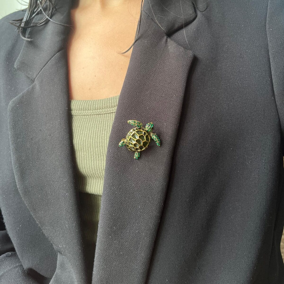 Prendedor Tortuguita Verde